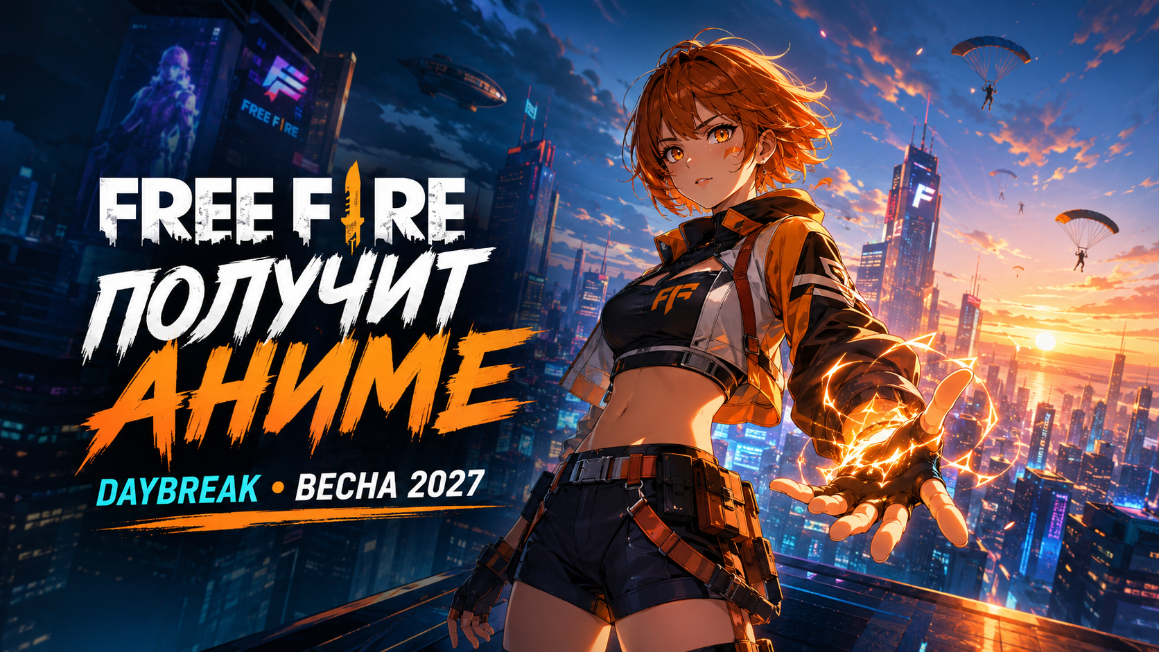 Free Fire получит собственное аниме — главной героиней станет Келли