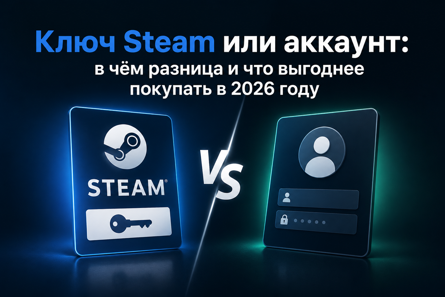 Ключ Steam или аккаунт: в чём разница и что выгоднее покупать в 2026 году