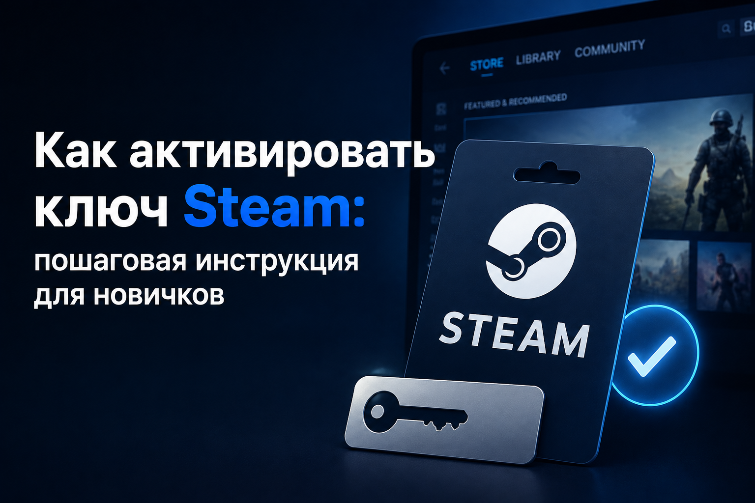 Как активировать ключ Steam: пошаговая инструкция для новичков