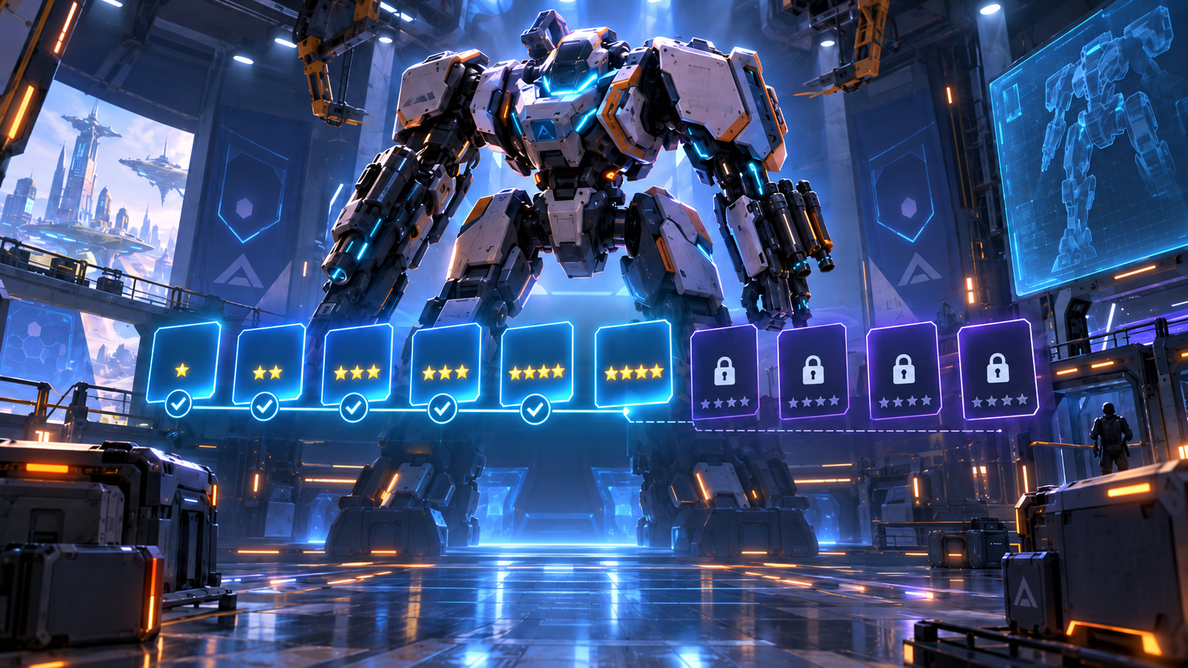 Как открыть все уровни Gear Hub в Mech Arena: гайд по звездам снаряжения