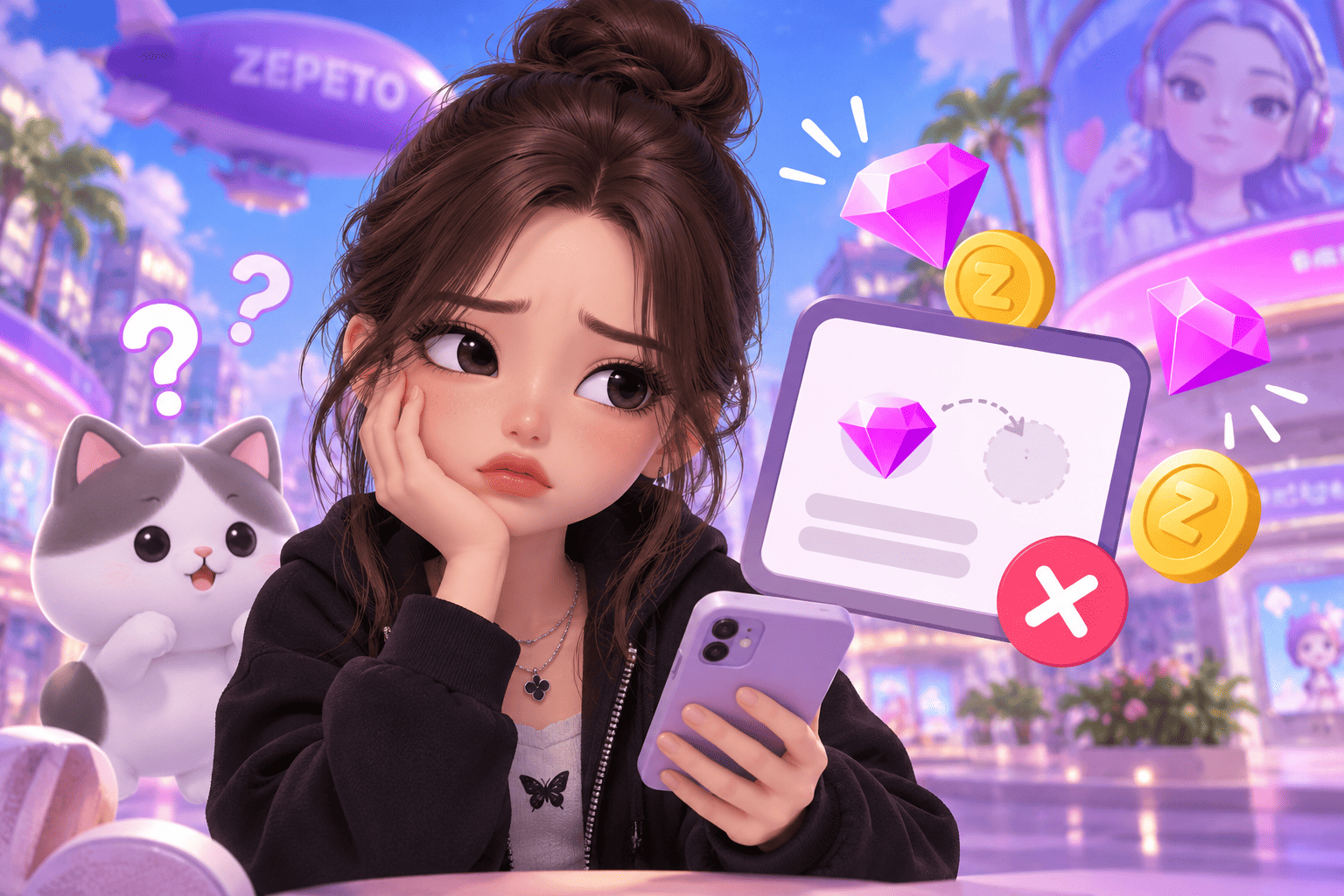 Не начислили бесплатные ZEM в ZEPETO: что делать