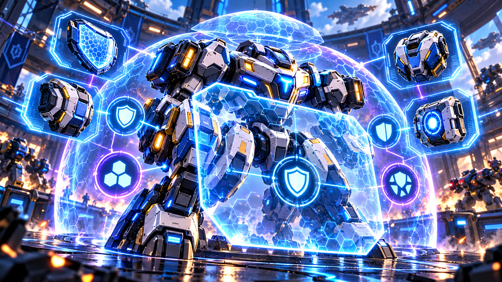 Моды в Mech Arena: какие щиты и броню ставить на мехов