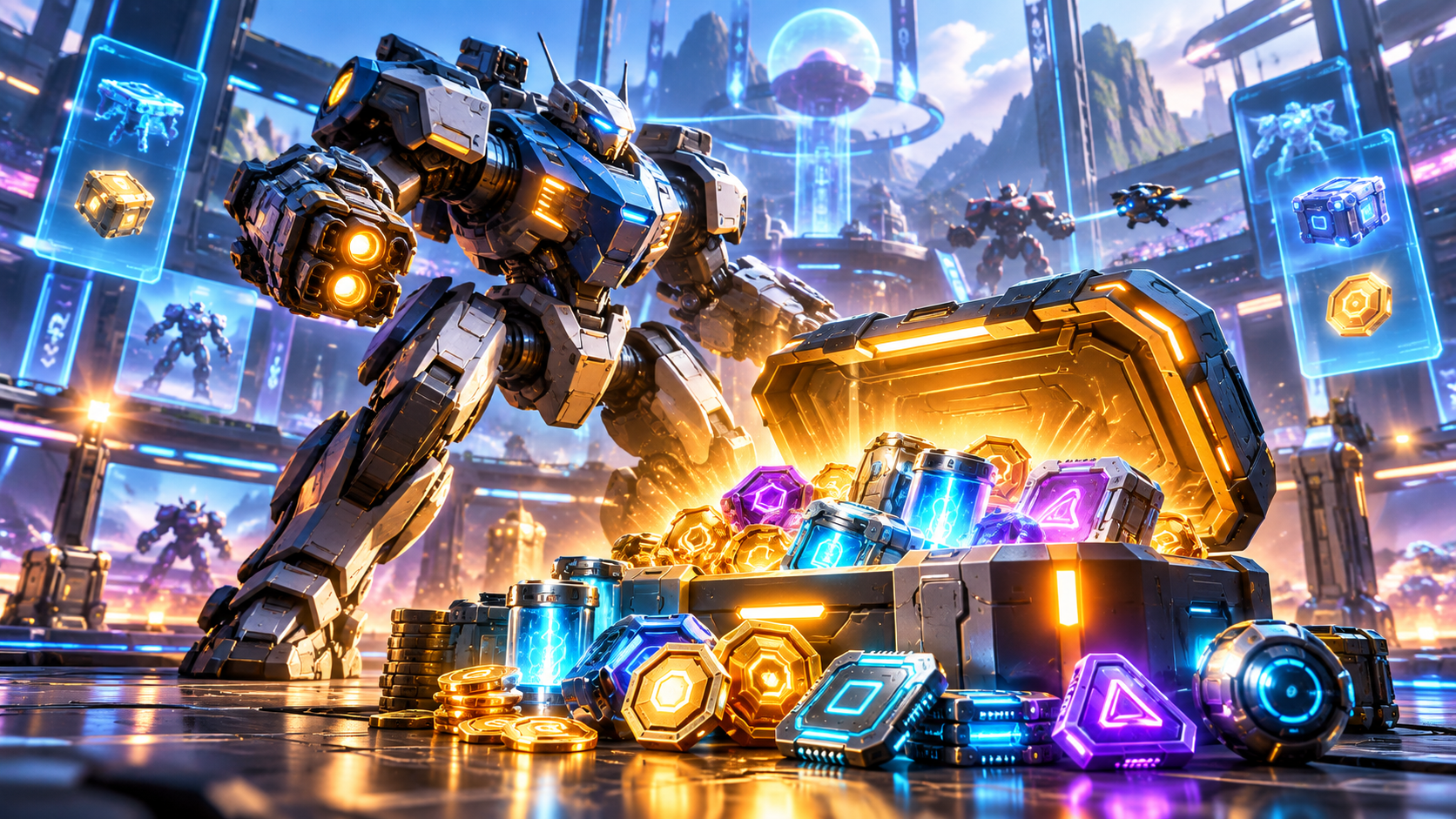 Как получать бесплатные подарки Mech Arena через Plarium Store