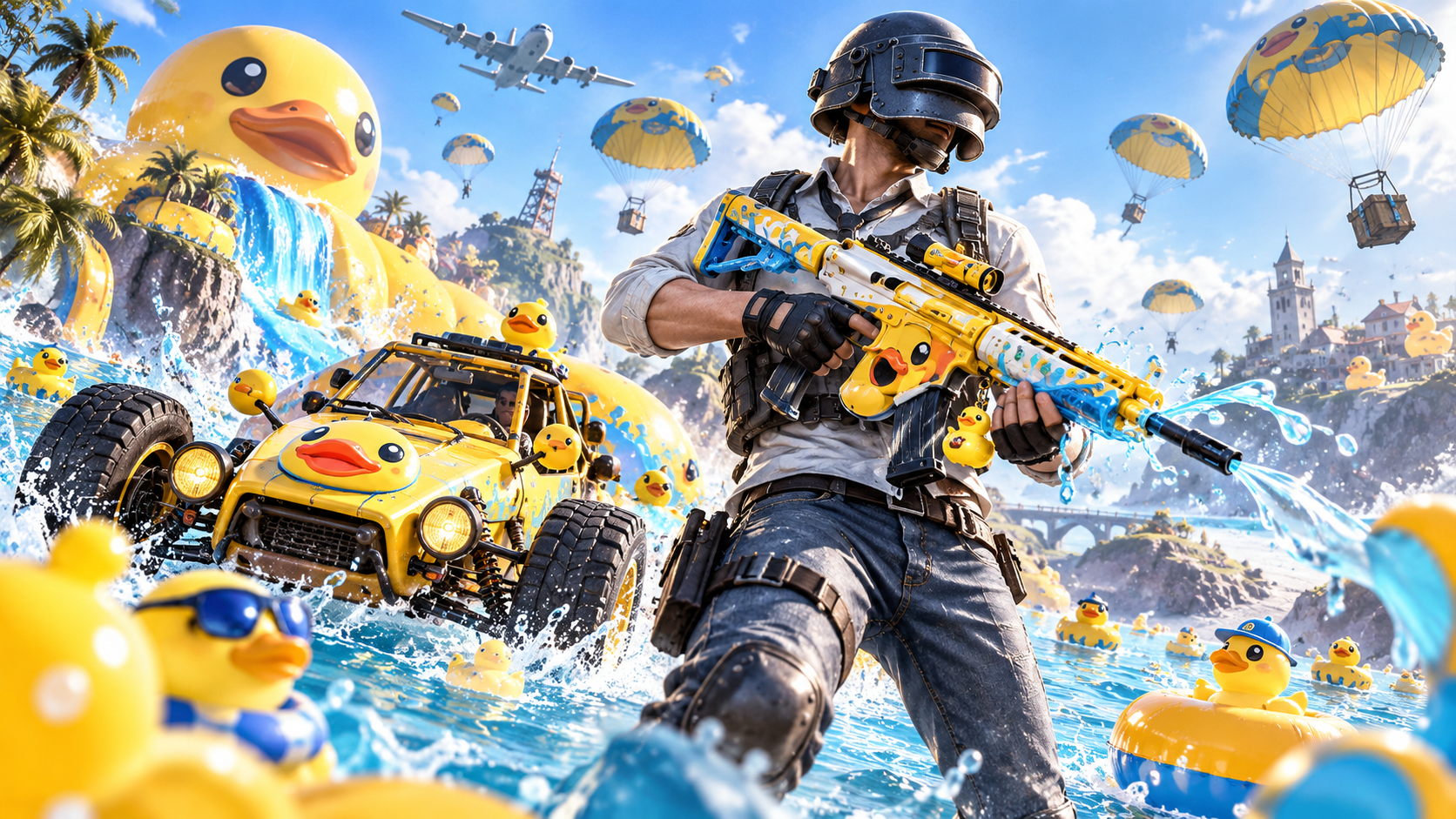 Как получить скины B.Duck в PUBG Mobile: AUG и Tub Buggy