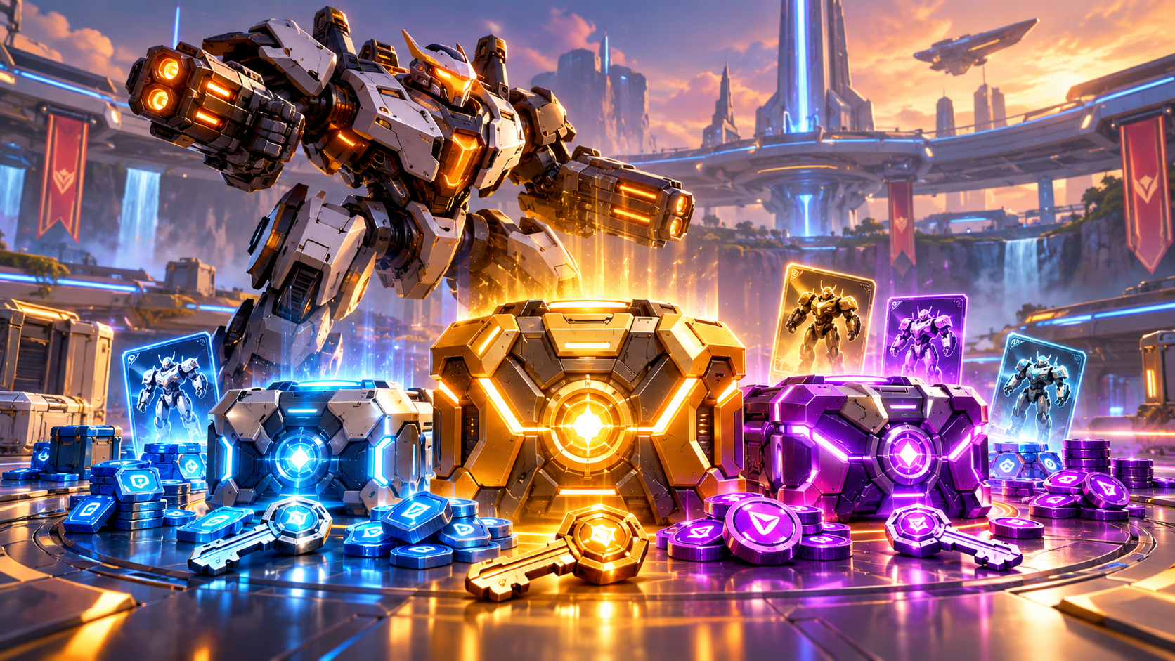 Ключи и Сундуки удачи в Mech Arena: где получить и какой открывать