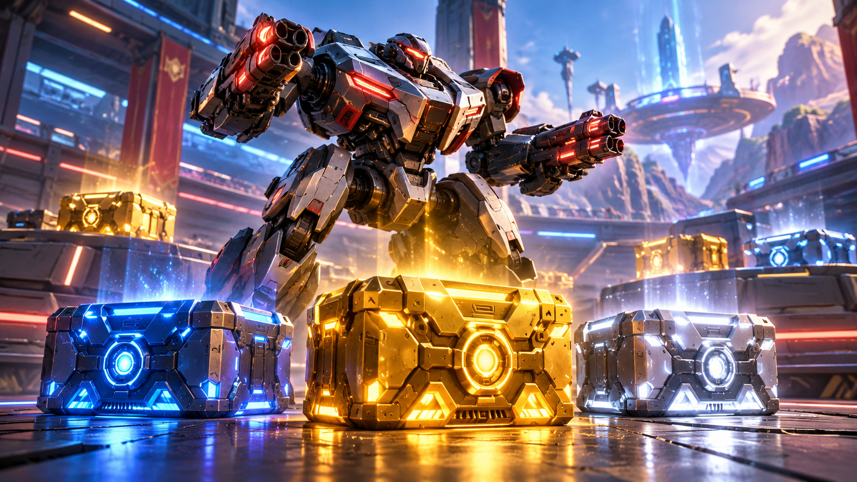 Контейнеры Mech Arena: что выпадает и где их получать